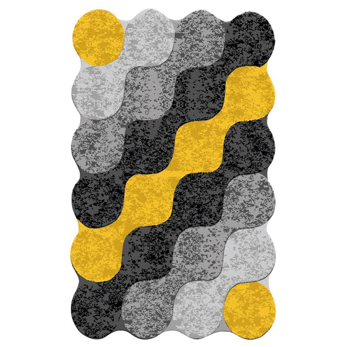 Conceptum Circle Djt Alfombra de Pasillo Multicolor 100 x 200 cm